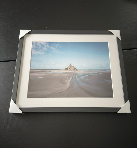 Stampa Fotografica Fine Art - SAND AROUND MONT SAINT MICHEL - Edizione Limitata