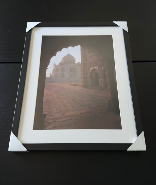Fotodruck im Fine-Art-Stil – EIN BLICK AUF DAS TAJ MAHAL – Limitierte Auflage
