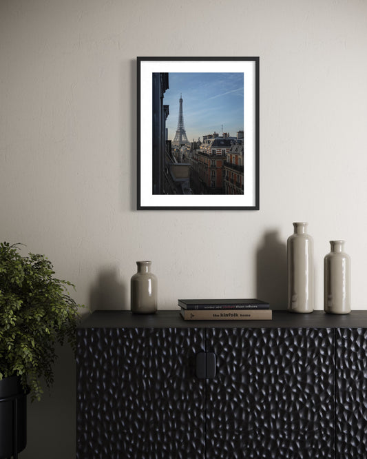 Fotodruck im Fine-Art-Stil – Blick auf den Eiffelturm – Limitierte Auflage