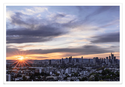 SUNSET ON BEAUTIFUL FRANKFURT XXL