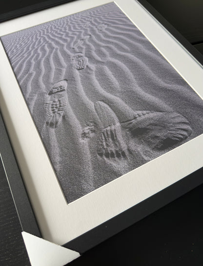 TRACKS ON THE SAHARA