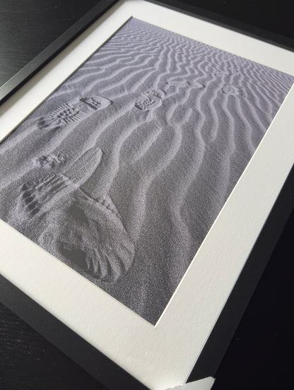 TRACKS ON THE SAHARA