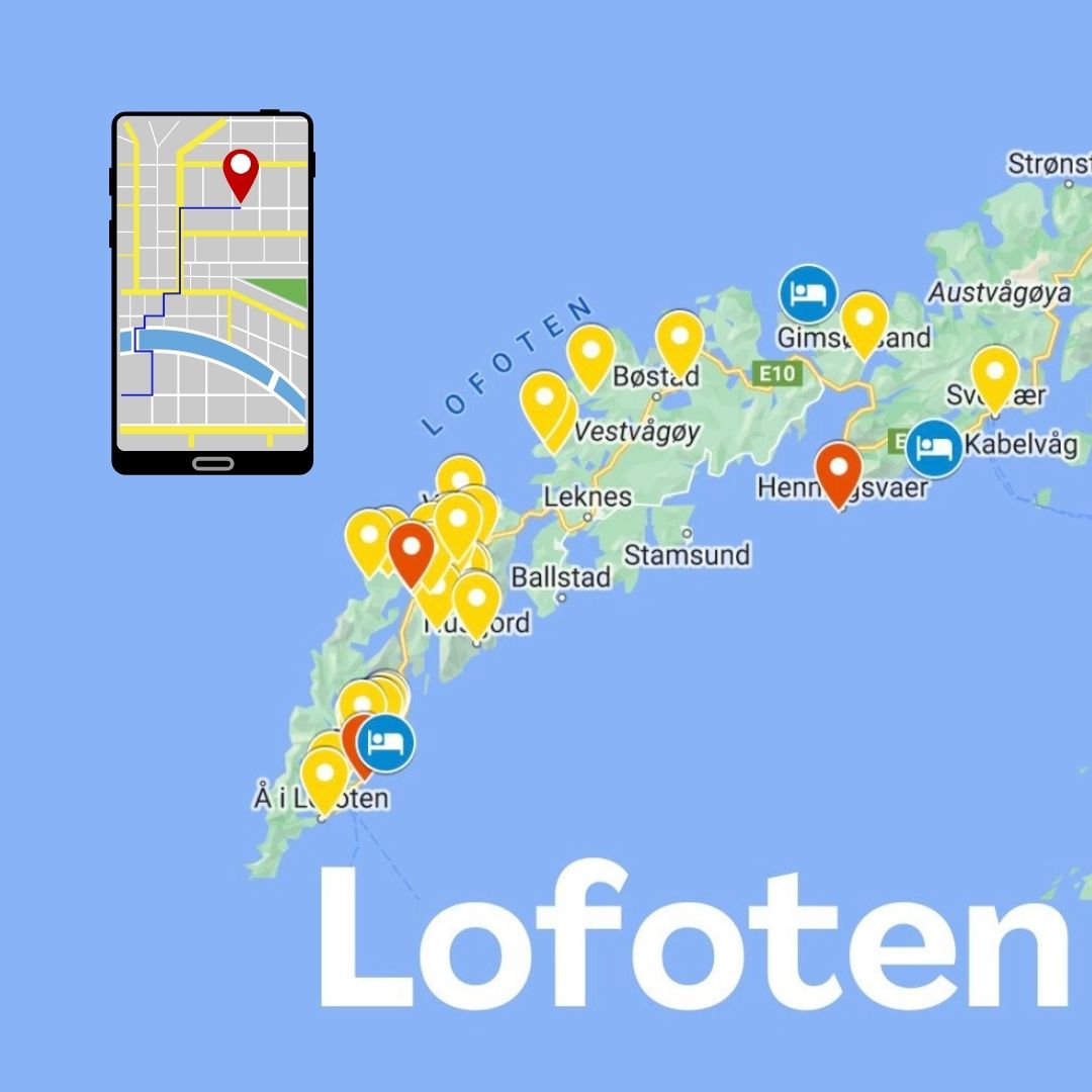 Mappa Fotografica delle Isole Lofoten - Spot Iconici e Segreti