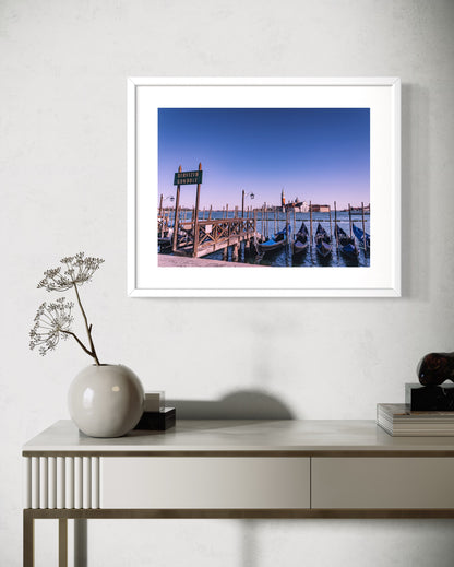 Fotodruck in Fine Art – VENEDIG, BLAUE STUNDE – Limitierte Auflage