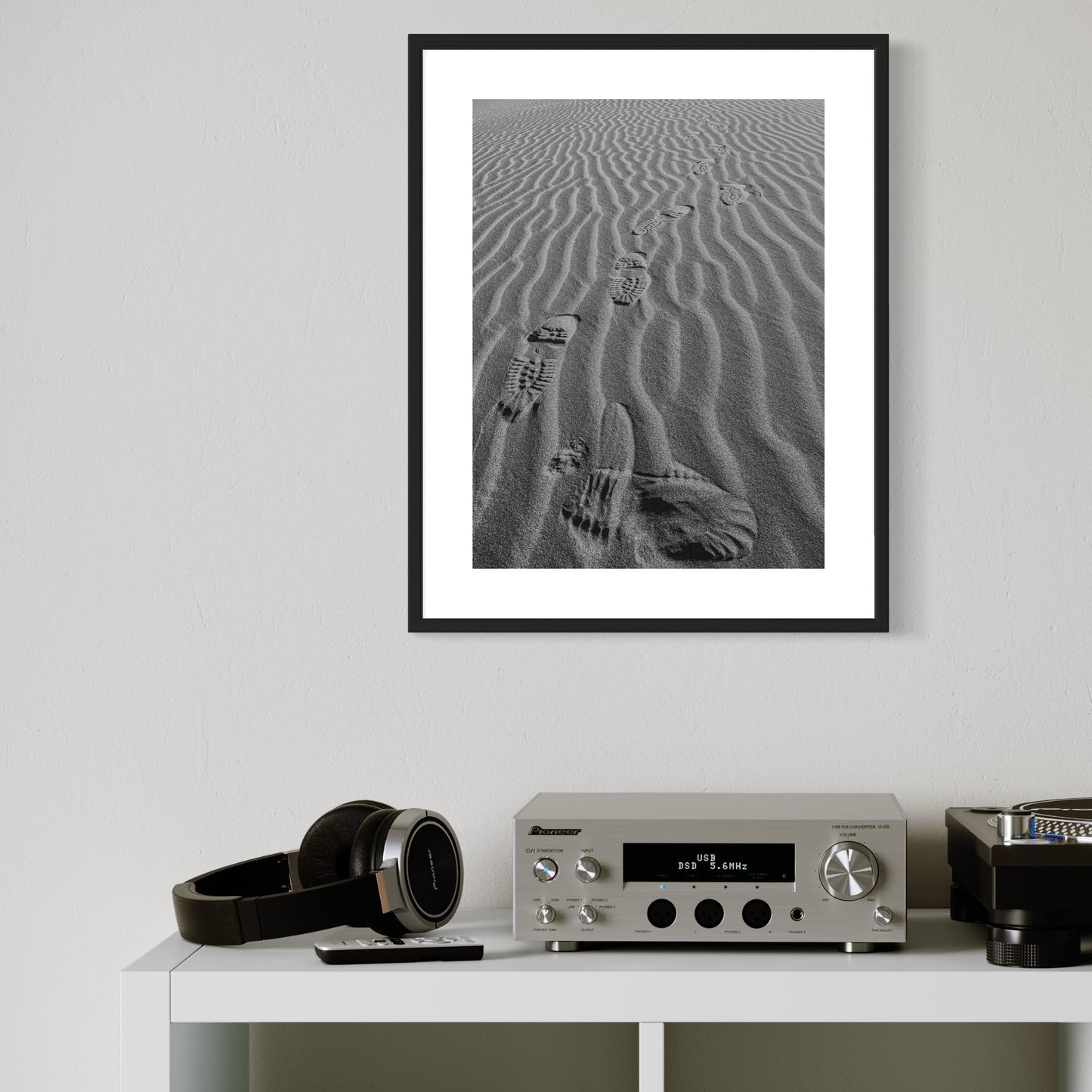 TRACKS ON THE SAHARA