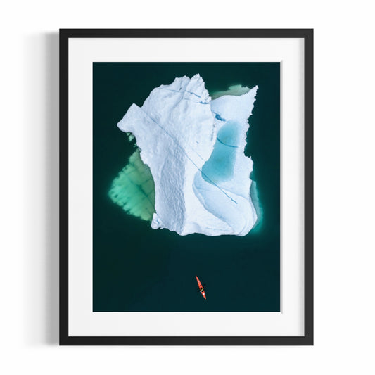Stampa Fotografica Fine Art - ICE ROWING (Black frame) - Edizione Limitata