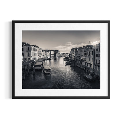 Stampa Fotografica Fine Art - IL CANAL GRANDE OLD STYLE - Edizione Limitata