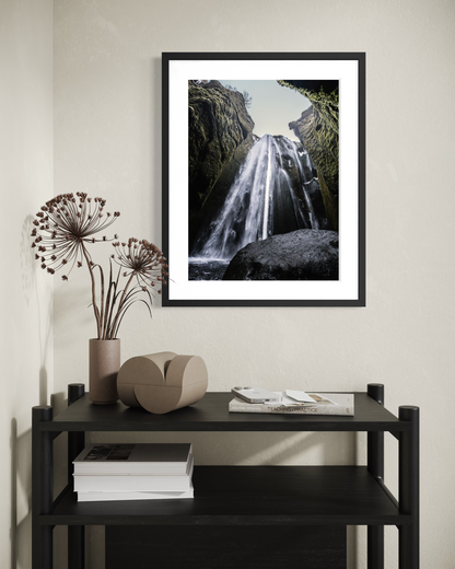 Fine Art Photographic Print - INTO THE WATERFALL - Limited Edition