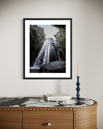 Fine Art Photographic Print - INTO THE WATERFALL - Limited Edition