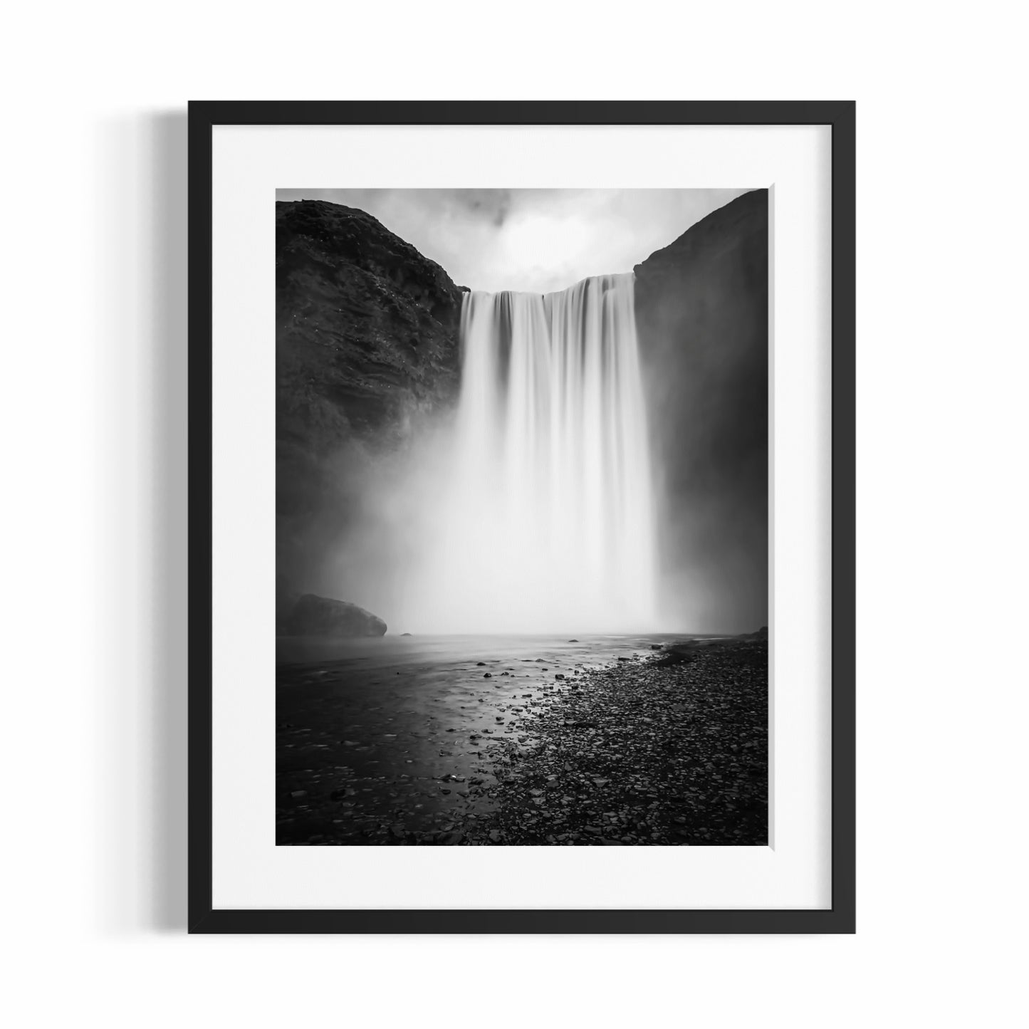Fotodruck in Fine Art – SKOGAFOSS, DER SCHÖNE WASSERFALL – Limitierte Auflage