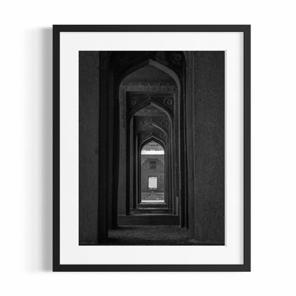 Fine Art Photographic Print - INDIAN GLIMSES B/W - Limited Edition