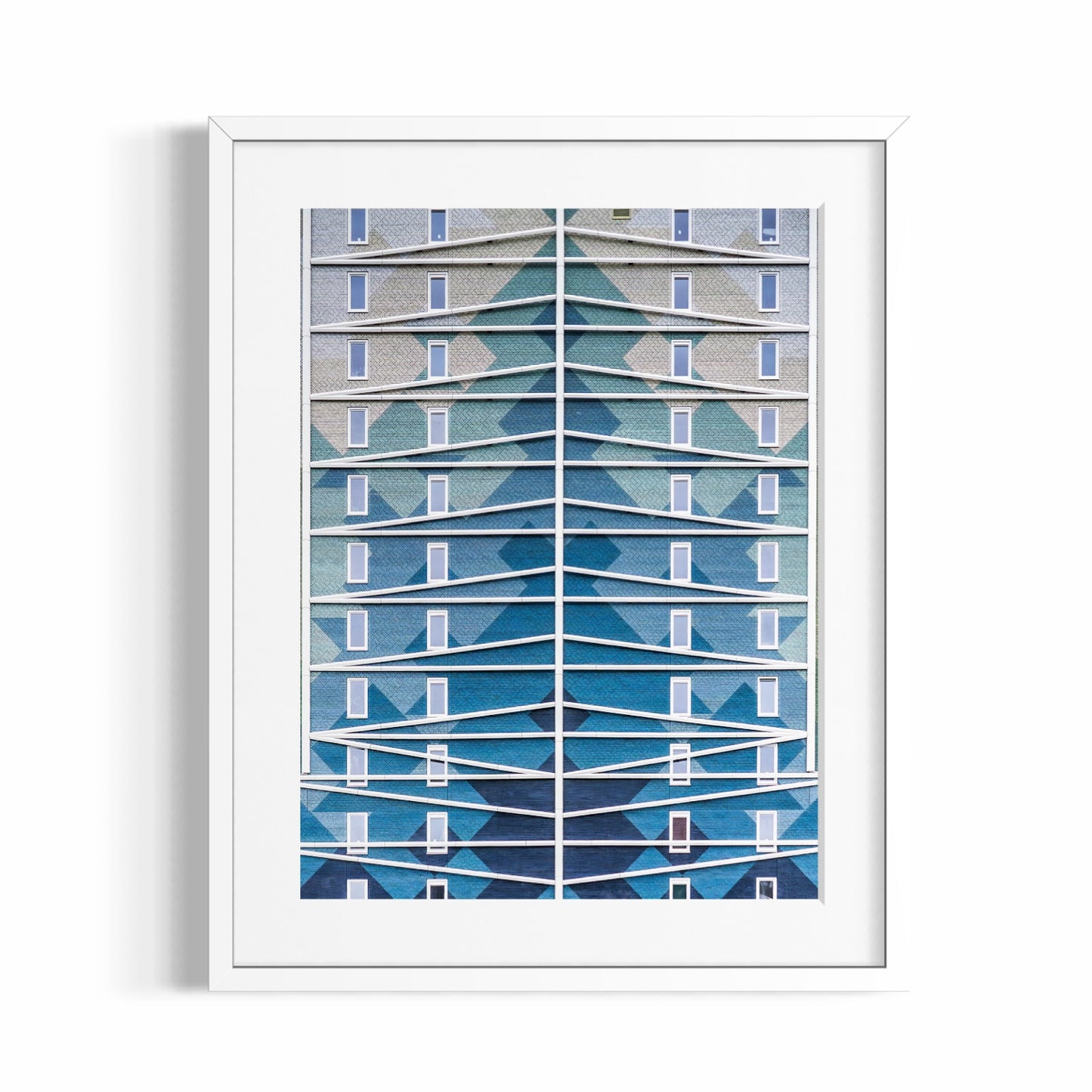 Kunstdruck – Blaue Reliefs – Limitierte Auflage