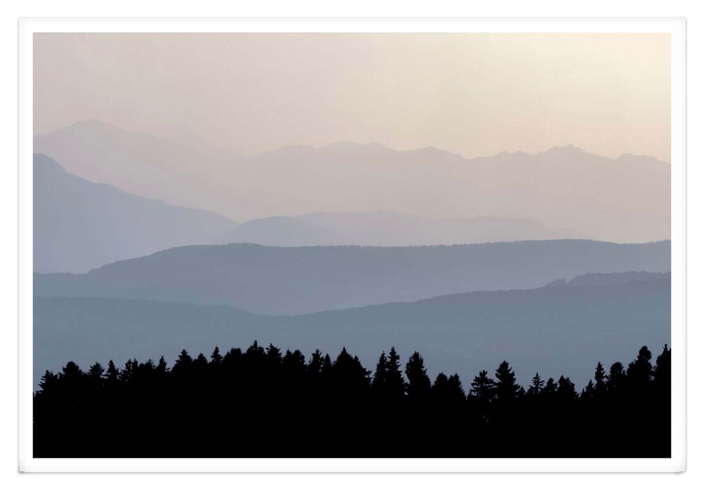 SUNSET IN THE MOUNTAINS XXL