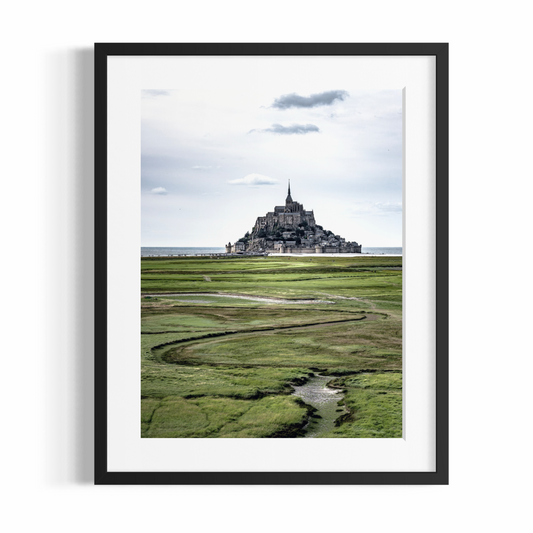 Fotodruck in Fine Art – Wolken am Mont Saint-Michel – Limitierte Auflage
