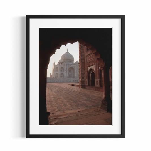 Fotodruck im Fine-Art-Stil – EIN BLICK AUF DAS TAJ MAHAL – Limitierte Auflage