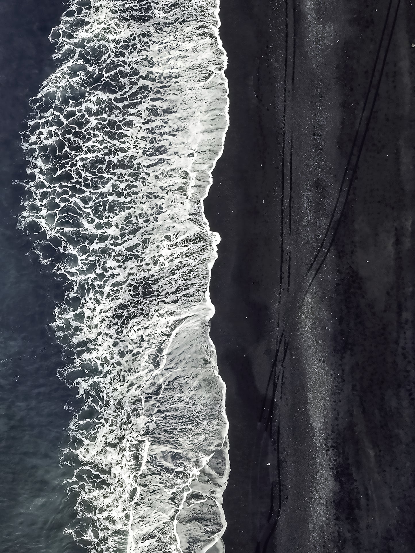 Fine Art Photographic Print - THE BLACK BEACH - Limited Edition